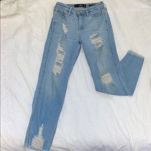 hollister ripped jeans